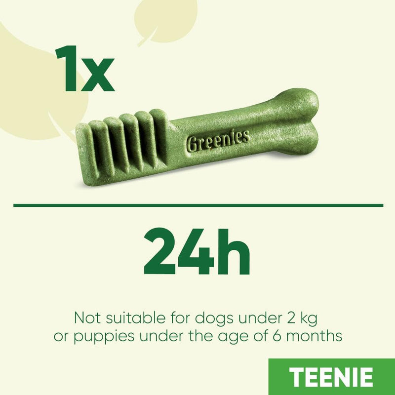 GREENIES Dental Sticks for small dogs weighing 2 to 7 kg - 43 chew sticks - Veterinary certified oral hygiene treats, 340g