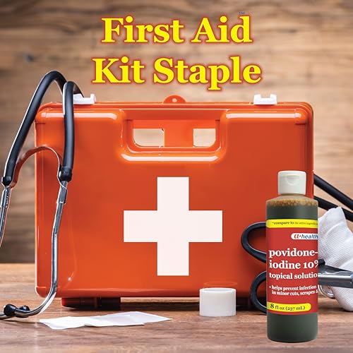 A+Health Povidone Iodine 10% First Aid Antiseptic Topical Solution 8 Fl oz 8 Fl Oz (Pack of 1)