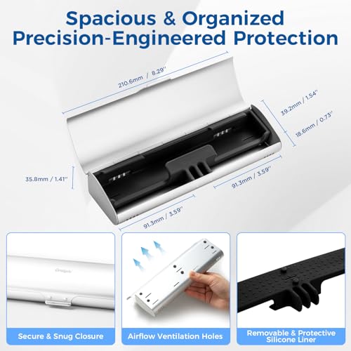 for Waterpik Replacement Heads, and Aluminum Electric Toothbrush Travel Case