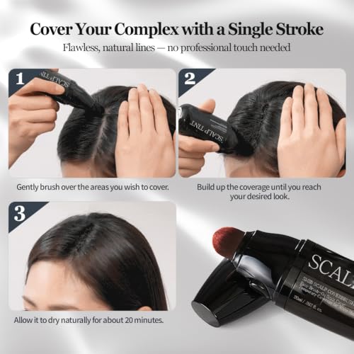 SMIB Scalp Tint Brush – Waterproof & Sweatproof 0.67fl oz (Black)