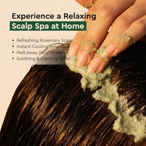 COCAY HOALA Rosemary Scalp Scrub, Scalp Exfoliator for Buildup, 7.05 Oz
