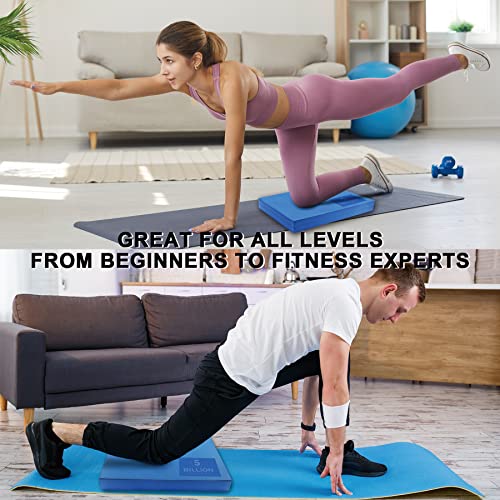 Foam Balance Pad,5BILLION Stability Pad for Physical Therapy,Non-Slip Exercise Balance Pad for Balance workouts,Yoga Knee Pad for Gym Fitness Stretching Pilate Blue-L