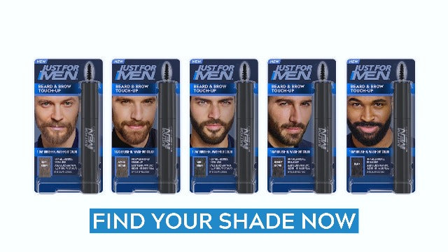 JUST FOR MEN 1-Day Beard & Brow Color, Temporary Color, Dark Brown 1 Count (Pack of 3)