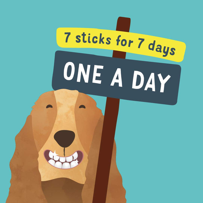 Edgard & Cooper Natural Medium Dog Dental Stick Treats 7 Chew Sticks Dental Hygiene Mint & Strawberry, One per Day, Low Calorie, Long Chewing Effectiveness, Fresh Breath Mint/Strawberry 1 count (Pack of 7)