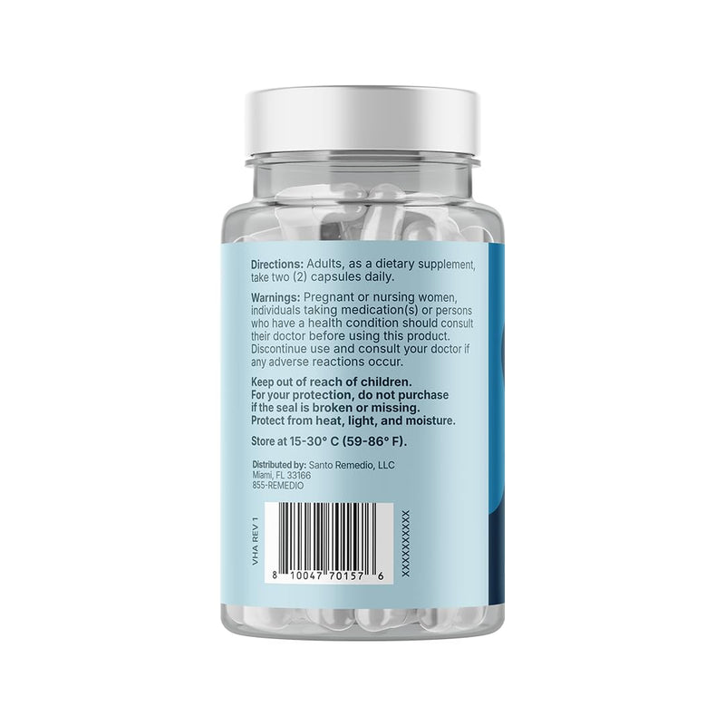 Santo Remedio Thyroid Plus, Thyroid Health Support Supplement - 30 Servings | Supports Healthy Thyroid Function with Vitamin B12, Iodine, Selenium, Zinc, Copper & L-Tyrosine - 60 Capsules