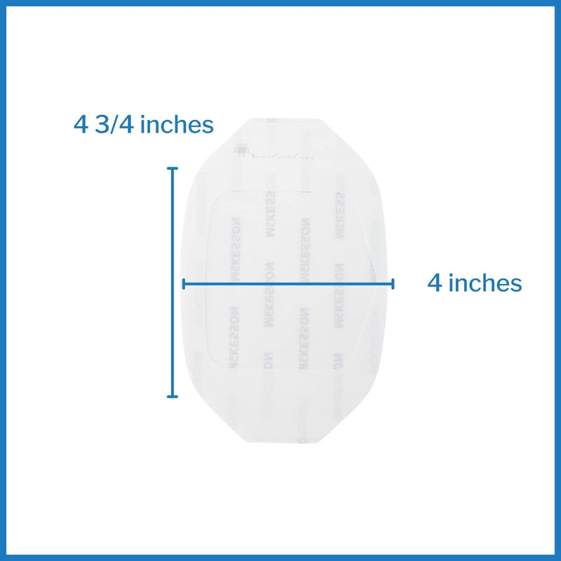 McKesson Transparent Film Dressing, Sterile, Frame Delivery, 4 in x 4 3/4 in, 50 Count, 1 Pack 4 x 4.75 Inch (50 Count)