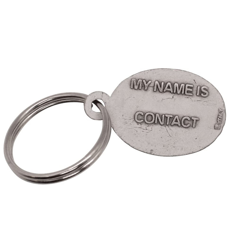 VILLAGE GIFT IMPORTERS Saint Francis Pet Medal Round or Oval Design | Attach to Dog or Cat Collar, Leash, or Crate | Includes Jump Ring | Catholic Patron Saint of Animals | Made in Italy (Oval) - BeesActive Australia