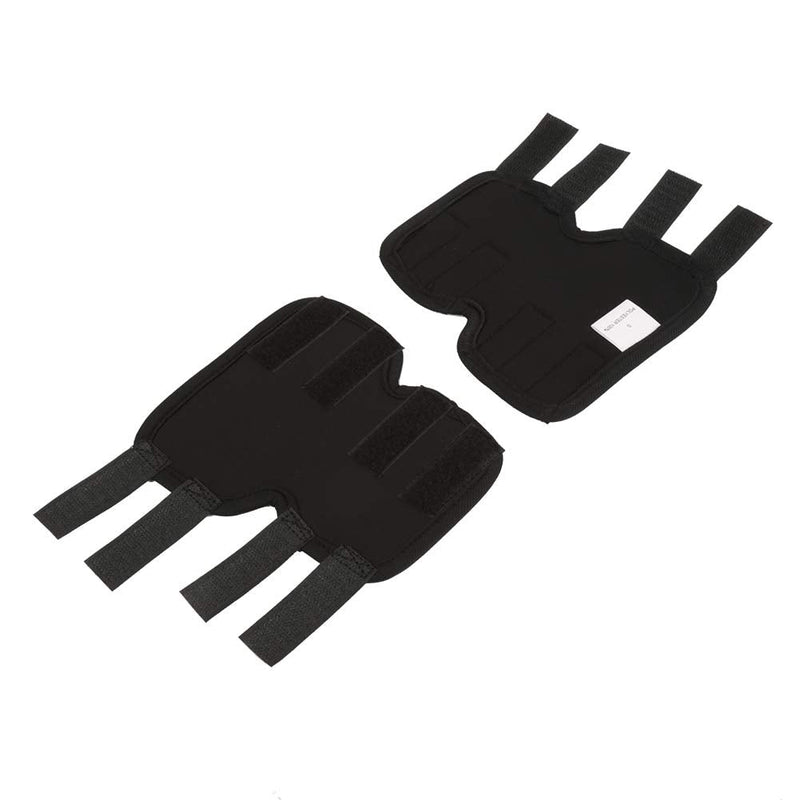 Fdit 1 Pair Dog Hind Leg Brace Pet Surgical Injury Bandage Wrap Heal Wound Protector(#1) Black