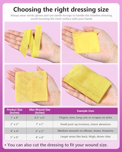 Xeroform Petrolatum Dressing 4"x4" Pack of 25, Non Stick Pads for Wounds, Non-Adherent Gauze, Fine Mesh Sterile for Wound Care, Burns, Lacerations, Skin Grafts & Surgical Incisions 4 x 4 Inch(Pack of 25)