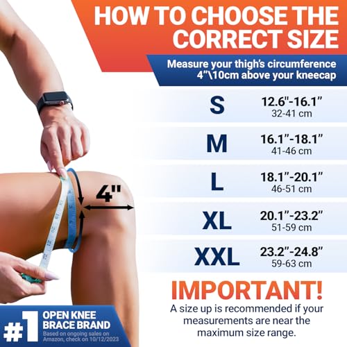 DR. BRACE ELITE Knee Brace with Size Stabilizer (2 Pack) Knee Brace for Women & Men, Workout, Sports, Daily Knee Compression Sleeve for Maximum Knee Pain Support & Fast Recovery (Uranus, Large)