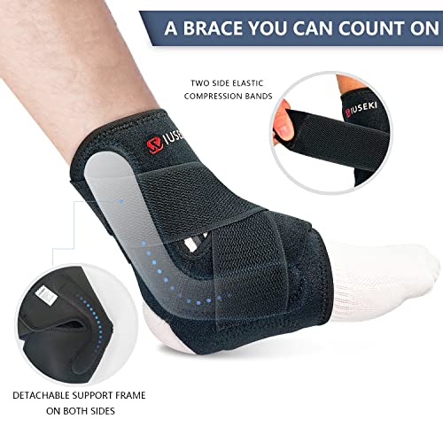 2 Pack Ankle Brace Stabilizers,Ankle Sprain Pain and Discomfort for Men & Women Injury Recovery Ankle Support,for Running Volleyball Basketball(Small) Small