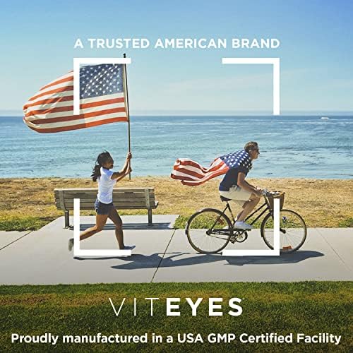 Viteyes AREDS 2 Zinc Free Macular Support, Natural Allergen Free Capsules with Vitamin E, Vitamin C, Lutein & Zeaxanthin, No Zinc, No Copper, Eye Doctor Trusted, Manufactured in the USA, 60 Ct 60 Count (Pack of 1)