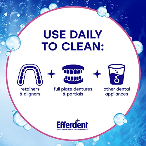 Efferdent Retainer & Denture Cleaner Tablets and Dental Bath, 4 Tablets Complete Clean Kit