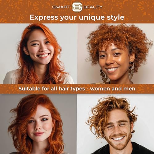 Smart Beauty Ginger Hair Dye, Permanent with Plex Anti-Breakage Technology, Copper Red, PPD Free, Vegan, Cruelty Free