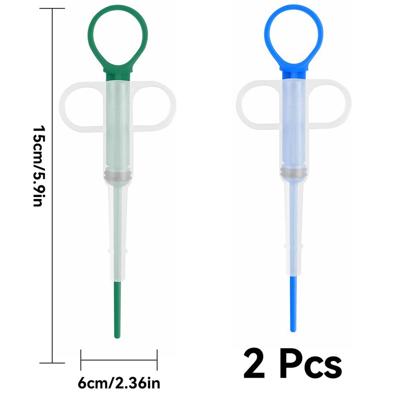 Tablet dispenser for cats, 2 pieces, reusable tablet feeder, pet pusher syringe, tablet dispenser cat, pet medication syringe, nursing pusher shooter for small pets - BeesActive Australia