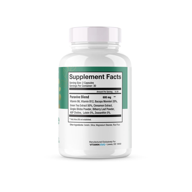 Puravive - Puravive Capsules, Puravive Pills, Puravive 60 Capsules for 30 Days, Puravive Exotic Rice Method, Purevive, Puravive BAT Levels Exotic Rice Method Reviews - 1 Month Supply (60 Capsules)
