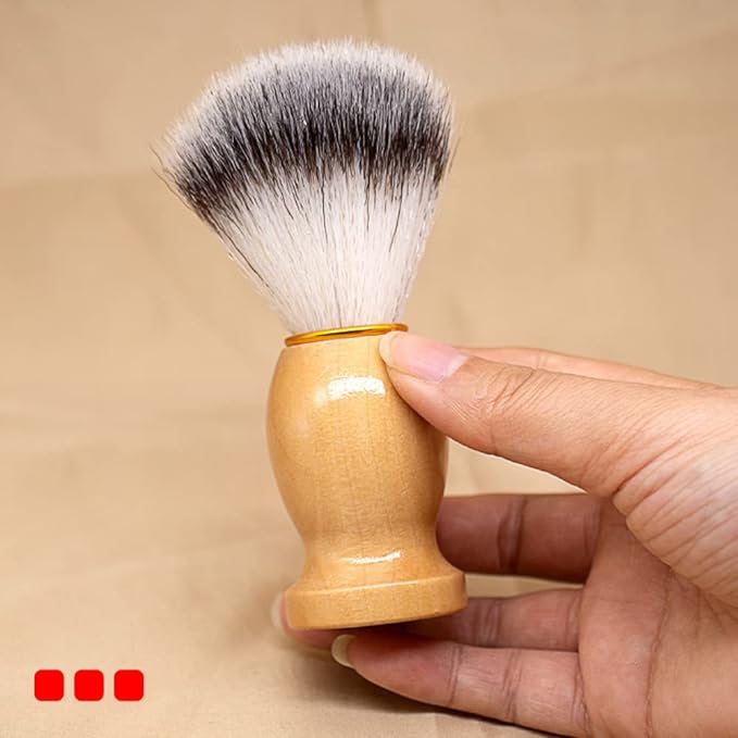 Jeffergarden Shaving Brush, Beard Brush, Shaving, Foaming Brush, Shaving Brush, Wooden Handle, Barber, Facial Cleansing Foaming Brush -  Australia