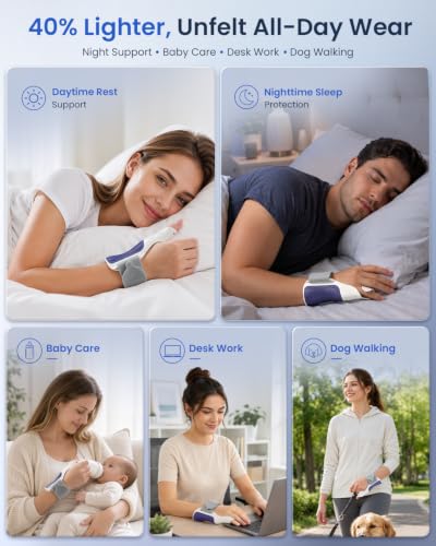 Ergonomic Thumb Brace & Wrist Support Splint for Carpal Tunnel, Tendonitis & Arthritis Pain Relief - Universal Left Right Fit, Comfortable Night Support for Sleeping, Typing & Daily Tasks