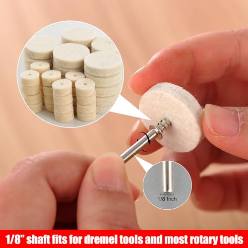 140 PCS Polishing Kit Compatible with Dremel Tools, Buffing Wheels Bits