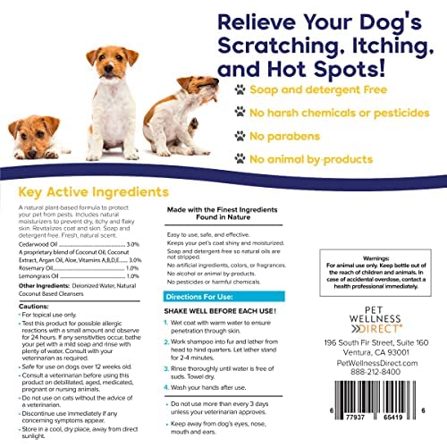 Protect Home + Dog Spray; Eliminate Scratching, Itching, and Hot Spots and Keep Your Home Safe and Smelling Great; Plant-Based All-Natural Formula - Made in USA