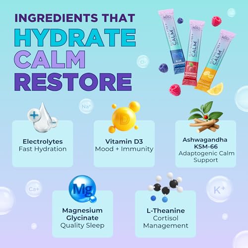 Keto Vitals Calm Magnesium Powder Packets Plus Electrolytes - 30 Servings 1 Count (Pack of 30) Calm + Electrolytes