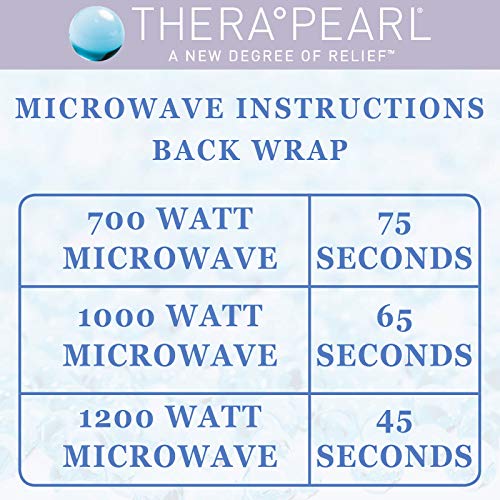 TheraPearl Reusable Hot Cold Pack for Back, Reusable Back Wrap with Strap & Gel Beads, Best Ice Bag for Lower Back Pain Relief, Non Toxic Flexible Hot & Cold Compress for Swelling, Sports Injuries