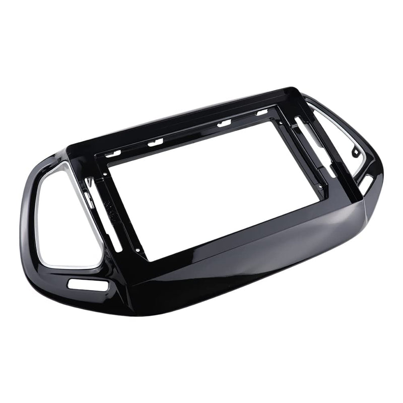 Radio Stereo Bezel for Jeep Compass 2017-2018 Dash Installation Mount Trim Kit Fits 10.1" and Double Din Size Screen