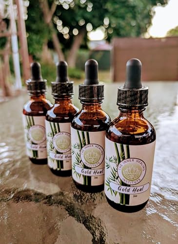 Gold Heal 2oz Tincture - Oral Drops Supplement, A Natural antibiotic for All Types of infections, Helps Speed up the Healing Process, Contains B12.