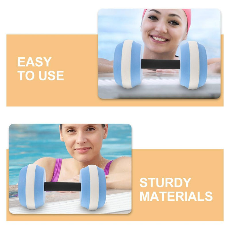 Sosoport Water Weight Dumbbell Set Water Floating Dumbbell Exercise Weight for Pool Exercise 10.2X5.5X5.5in