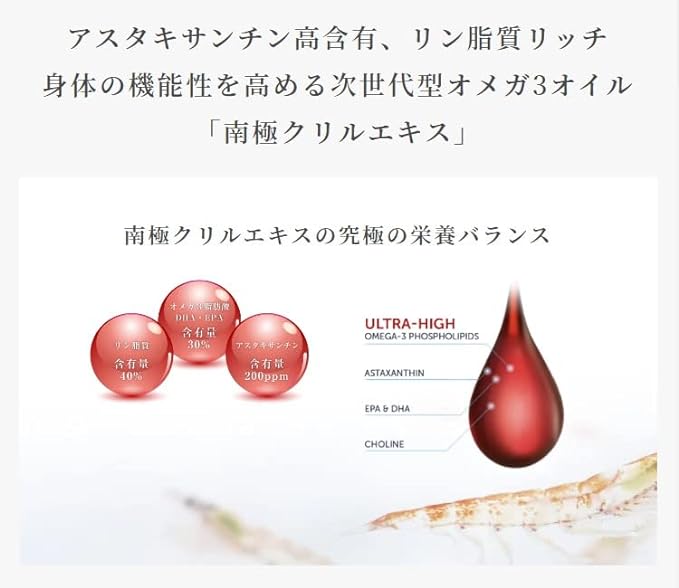 Doctor's Man Co., Ltd. Antarctic krill extract 90 grains 100% krill oil Omega-3 fatty acid supplement (high content of phospholipids and astaxanthin) - BeesActive Australia