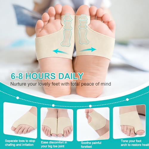 2 Pairs Bunion Corrector Relief Sleeve,Big Toe Straightener with Gel Pads,Orthopedic Hallux Valgus Brace for Toe Alignment,Pain Relief Cushion for Daily Wea(Grey,M) Grey Medium