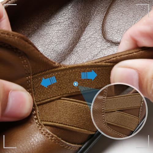 UZB Orthopedic Loafers for Women Slip on Shoes Comfortable Casual Dress Shoes with Memory Foam 6.5 Brown