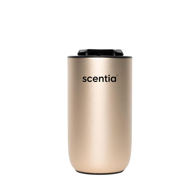 Scentia Mini Diffuser + Smart Car Freshener – Waterless Nebulizer Aromatherapy Essential Oil Diffuser, Rechargeable Dual-Mode Car/Home, Auto Shut-Off & LED Lights – Teen Girl & Valentine Gift Scentia Mini Pod Gold - BeesActive Australia