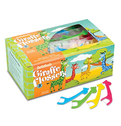 SmileGoods FlosSeas Flosser, Individually Wrapped, Pack of 200 & SmileGoods Giraffe Flossers, Individually Wrapped, Box of 200