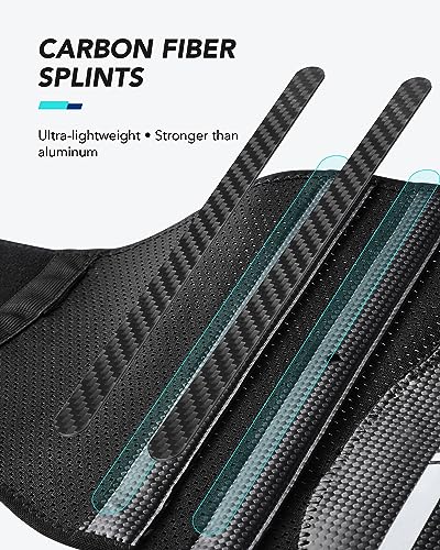Back Brace for Lower Back Pain Relief, Carbon Fiber Support, Ergonomice Curved, Ultra-thin Air Mesh, Lightweight and Adjustale Design, Size S Black