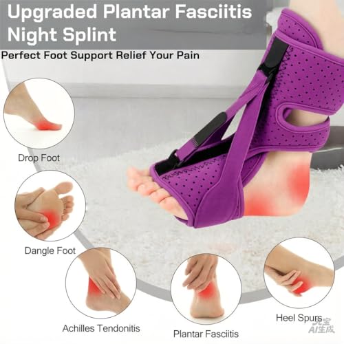 Plantar Fasciitis Night Splint-Upgrade 3 Adjustable Plantar Fasciitis Brace