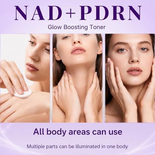 NAD+PDRN Brightening Toner|9+ Brightening Essence Water|Multi-Peptide Firming|Hydrating & Barrier Repair Toner|for All Skin Types|5.07FL OZ 1PCS 1 Pcs 5.07 Fl Oz (Pack of 1)