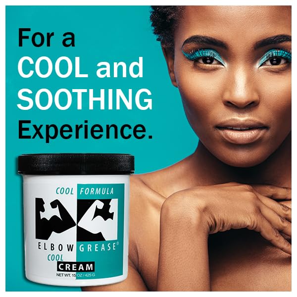 Elbow Grease Cool Massage Cream, Smoothing and Effective Massage Cream for Relaxation, Muscle Tension Relief, and Skin Nourishment ‚Äì 15 oz (1 Pack) Cool Cream 15 Ounce (Pack of 1)