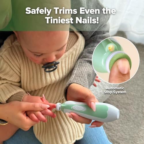 haakaa Baby Nail File Electric - Green 360° Baby Toothbrush - Blue