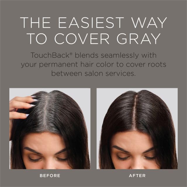 TouchBack Pro Gray Root Touch Up Marker Applicator - Real Hair Color - Medium Brown