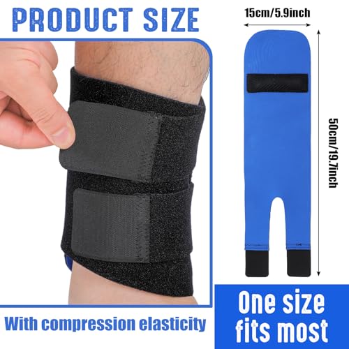 Threlaco 2 Pcs Shin Splint Compression Wrap Adjustable Shin Splints