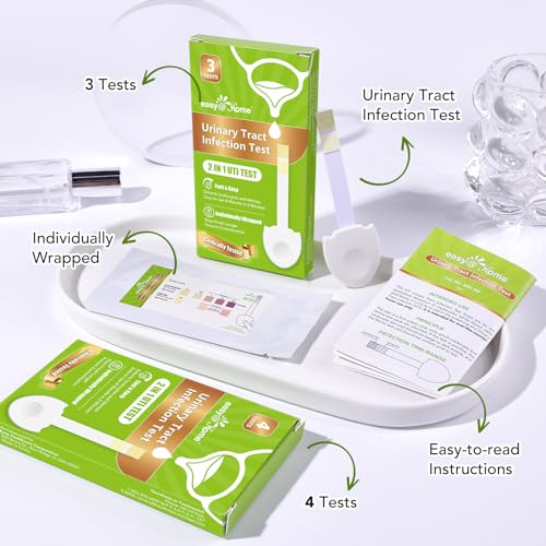 Easy@Home UTI Test Strips for Women, 12 Pack Urinary Tract Infection Test