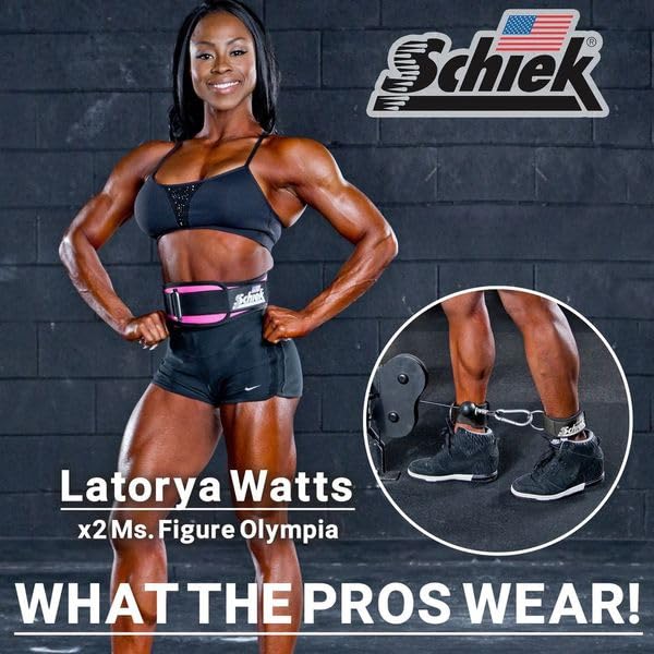 Schiek Sports Model 1700 Neoprene Ankle Straps Blackout
