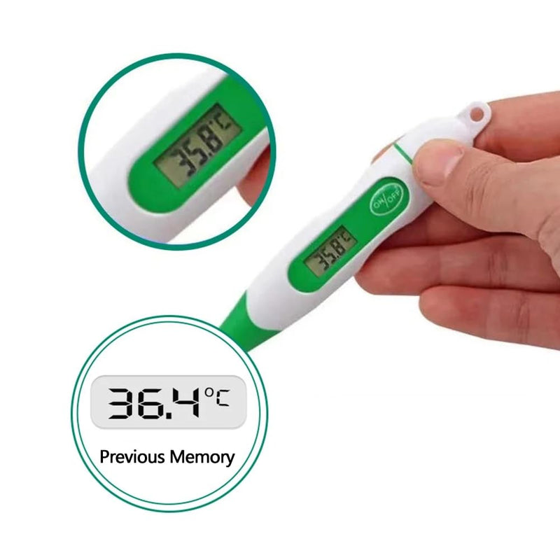 Digital Pet Thermometer, Waterproof Flexible Temperature Probe Veterinary Thermometer with LCD Screen, for Veterinarians and Pet Owners of Dogs, Cats, Horses - BeesActive Australia