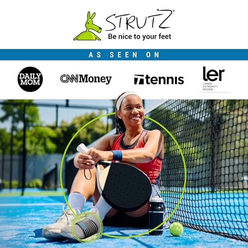Strutz Sole Angel - The Original Patented Arch Support and Compression Technology - Plantar Fasciitis Support - Ease Discomfort and Improve Mobility - Metatarsal Foot Pads for Women and Men - 1 Pair