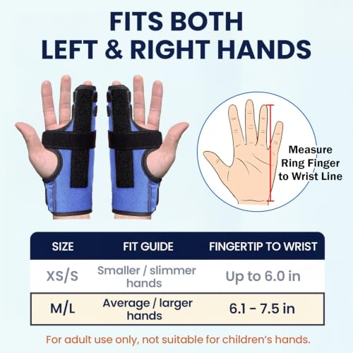 Metacarpal Finger Splint Hand Brace, Boxer Fracture Pinky Splint (M/L) M/L