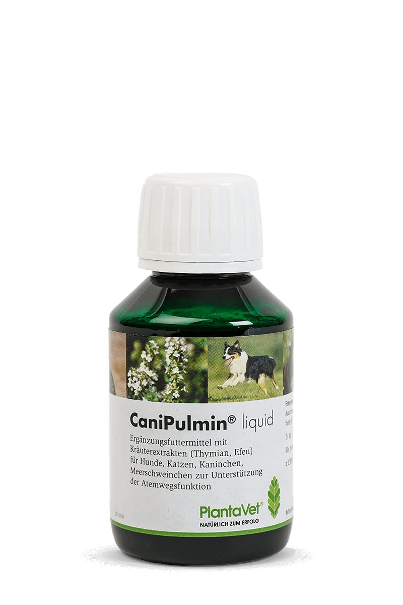 Plantavet CaniPulmin Liquid for dogs | 100ml | Liquid supplementary food for dogs | Can help support respiratory function | With thyme and ivy - BeesActive Australia