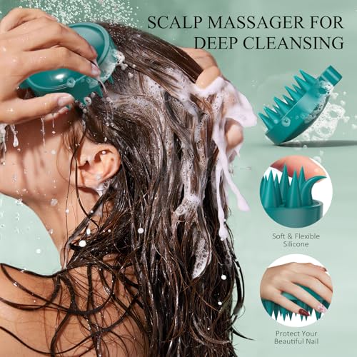 VOERUY Rosemary Scalp Exfoliator Scrub 10.6oz/300g +Rosemary & Tea Tree Scalp Treatment 120ML