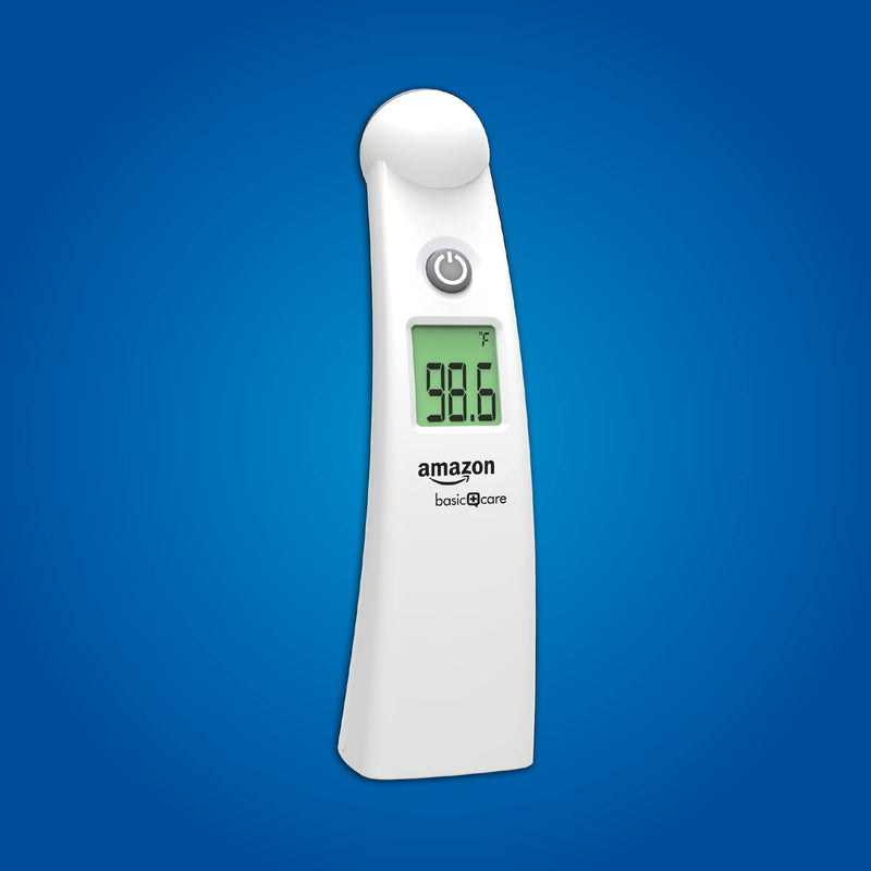 Amazon Basic Care Temple Touch Digital Thermometer, Instant Read, Easy to Use, Fast Accurate, White Pack of 1 - BeesActive Australia