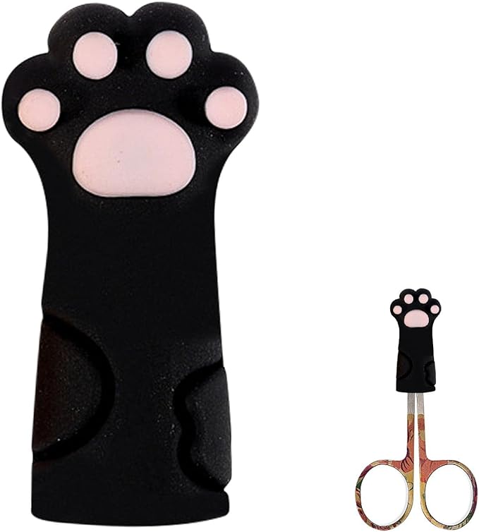 Cute Cat Paw Shape Silicone Nippers Cover | Nipper Cover Protective Sleeve | Manicure Pedicure Tool Protector Anti-Drop Protective Cap for Nail Cuticle Scissors Qyew - BeesActive Australia